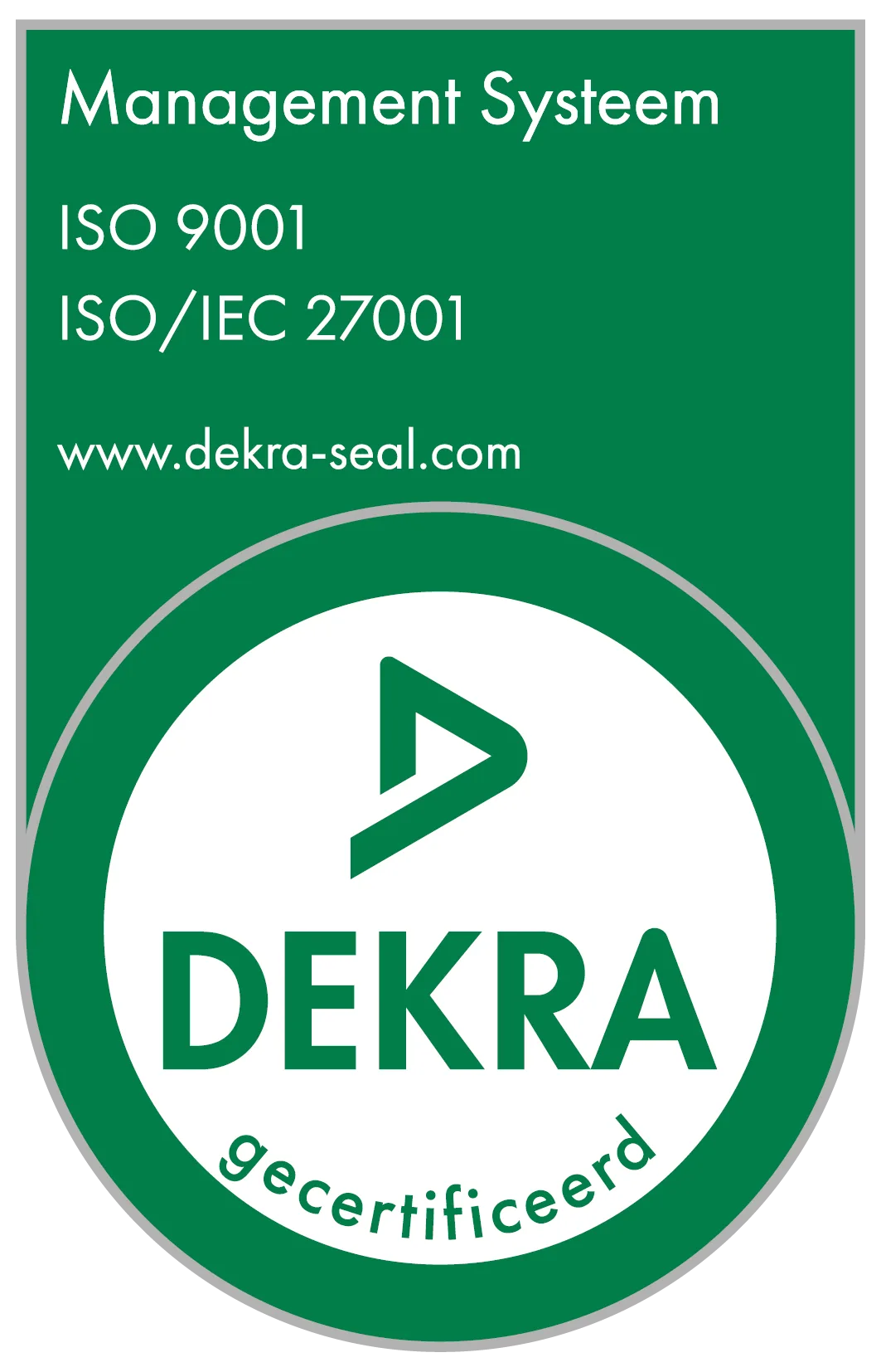 ISO 9001 · ISO/IEC 27001